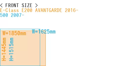 #E-Class E200 AVANTGARDE 2016- + 500 2007-